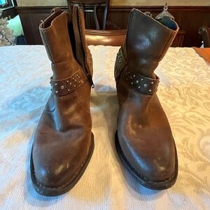 Brown Leather BOC Women’s ankle boots